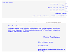 Tablet Screenshot of printer-repair-pasadena.com